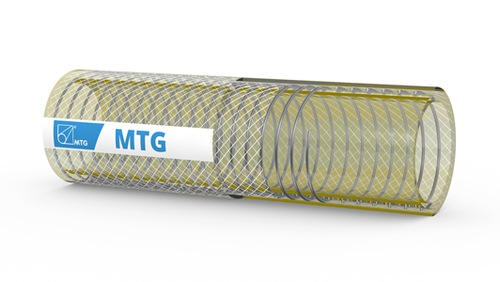 MTG Pharmadust AS zuigslang en persslang voor lucht gemengd met poeders;  farmaceutische industrie; dissipatie van elektrostatische lading