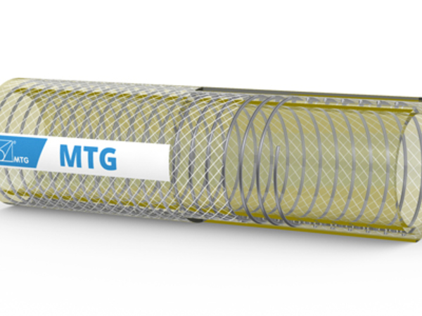 MTG Pharmadust AS zuigslang en persslang voor lucht gemengd met poeders;  farmaceutische industrie; dissipatie van elektrostatische lading